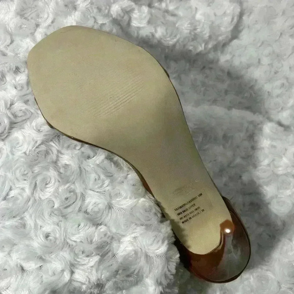 Steve Madden Womens Brown Wafer Patent Stiletto Heels - Picture 4 of 8